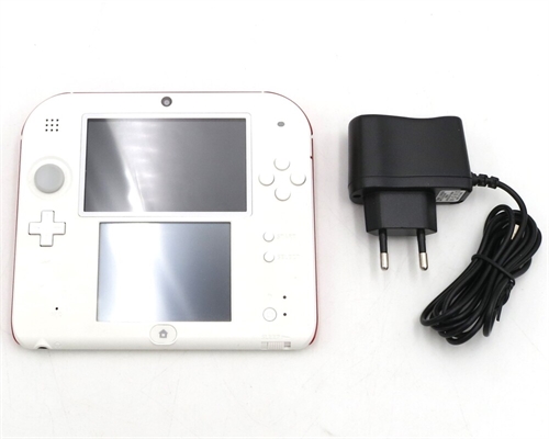 Nintendo 2DS - White and Red - Scarlet Red - Console - SNR AEM101223018 (B Grade) (Used)